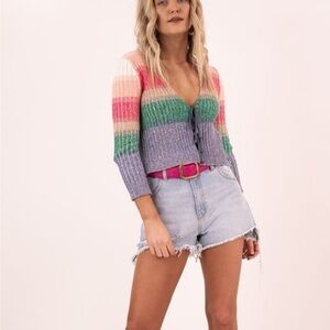 Free People Trouble Maker Cardi Sweater
